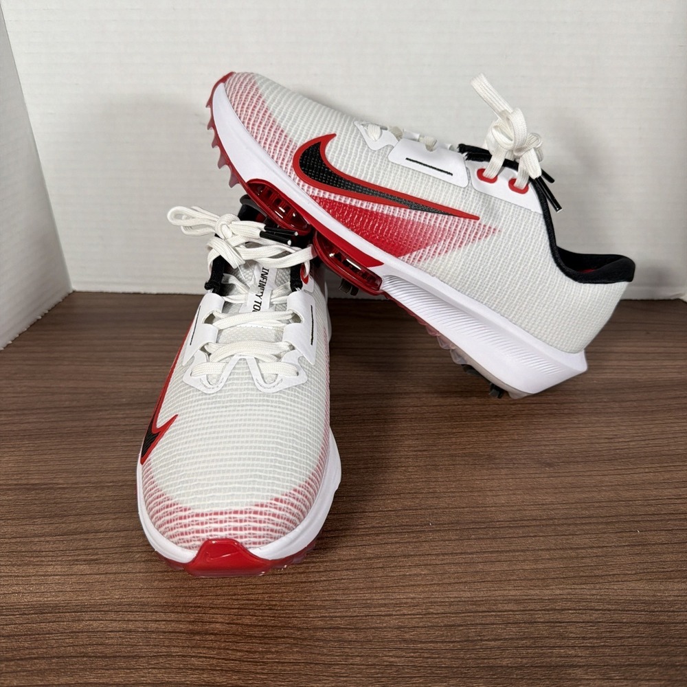 New Nike Air Zoom Infinity Tour 2 Golf White University Red FD0217-101 Men's 6.5